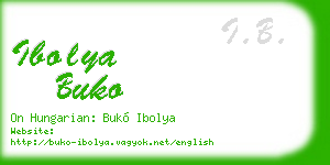 ibolya buko business card